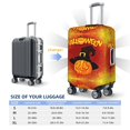thumbnail image 2 of Halloween Pumpkin Autumn Hat Luggage Cover Anti Scratch, Elastic Suitcase Protector Suitcase Covers for Luggage Fits 18-32 Inch Luggage, 2 of 5