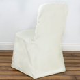 thumbnail image 2 of BalsaCircle Ivory Polyester Banquet Chair Cover Slipcovers for Wedding Party, 2 of 7