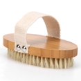 thumbnail image 3 of Cepillos de baño de cerdas ovaladas de madera Depurador Cuerpo Piel Ducha Spa Masaje Cepillo, 3 of 5