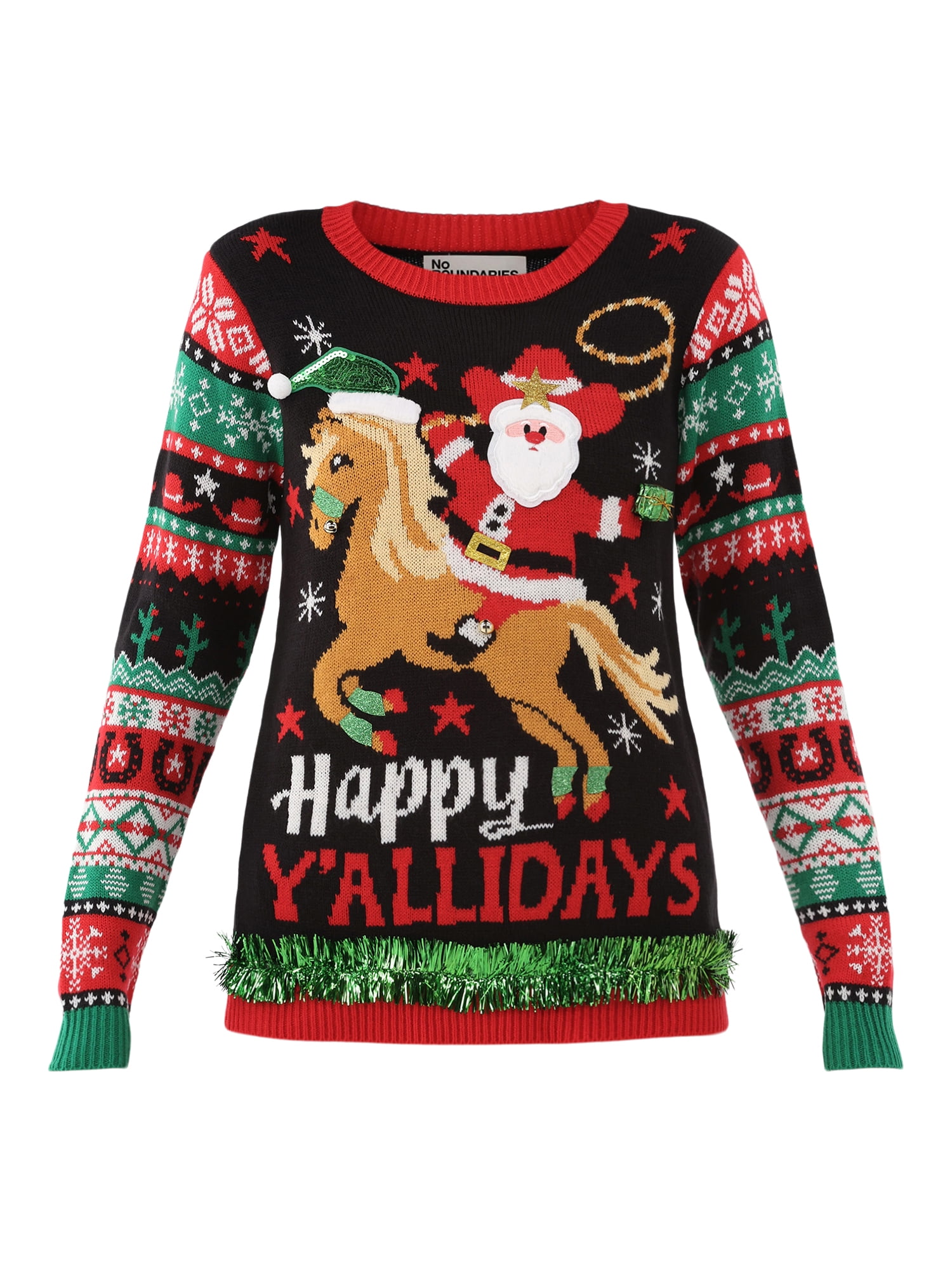 No Boundaries Christmas Sweater, Women's