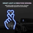 thumbnail image 5 of Solar-Powered Finger Heart Car Window Light, Solar Powered Wireless Led Heart Shape C-Pillar Neon Light, Wireless Suction Mount with Smart Motion Sensor, Ip65 Waterproof, for Valentine‘s Day (Red), 5 of 9