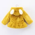 thumbnail image 6 of Fesfesfes Hooded Jackets Toddler Girls Solid Color Thicken Plush Cute Flowers Rabbit Ears Winter Thick Coat Cloak Clearance, 6 of 6