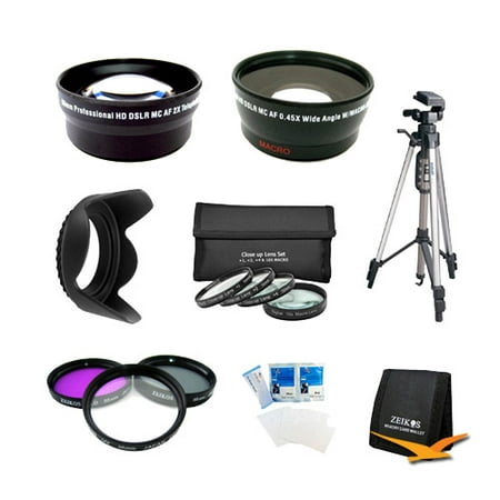 Special PRO SHOOTER 58MM WIDE ANGLE/TELEPHOTO LENS KIT for Canon EOS Rebel T4i,T3i,T3,T2i,7D,60D That Use Canon Lenses (18-55mm, 75-300mm, 50mm 1.4, 55-200mm) includes 58mm wide angle & Telephoto