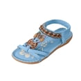thumbnail image 3 of BRGZLK Sandals Women Versatile Plus Size Shoes Summer Flats Bohemian Rhinestone Slip On Open Toe Sandals Dressy Comfortable Elastic Ankle Strap Casual Slingback Beach Vacation Walking Sandal, 3 of 7