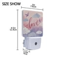 thumbnail image 4 of LED Sensor Night Light Auto On/Off Dusk to Dawn Lamp for Bedroom Hallway Gentle Clouds and Flying Birds 2 Pack, 4 of 7