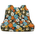 thumbnail image 5 of Drydeepin 60s 70s Groovy Hippie Daisy Car Seat Cover Towel Backseat Rear Bench Towel Seat Covers Non-Slip Universal Fit for Sedan Trucks Van SUV, Automotive Seat Protector, 5 of 7