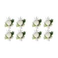 thumbnail image 3 of Qarigey Flores artificiales para bodas - Romance a un día especial Novia Fácil de usar Amplia aplicación premium Blanco leche Corsage ramillete blanco como la leche Cuerpo 2Conjunto, 3 of 6