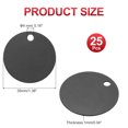 thumbnail image 2 of Uxcell Metal Round Stamping Blanks Tags for Engraving and Crafting Projects Black 1.4", 2 of 7