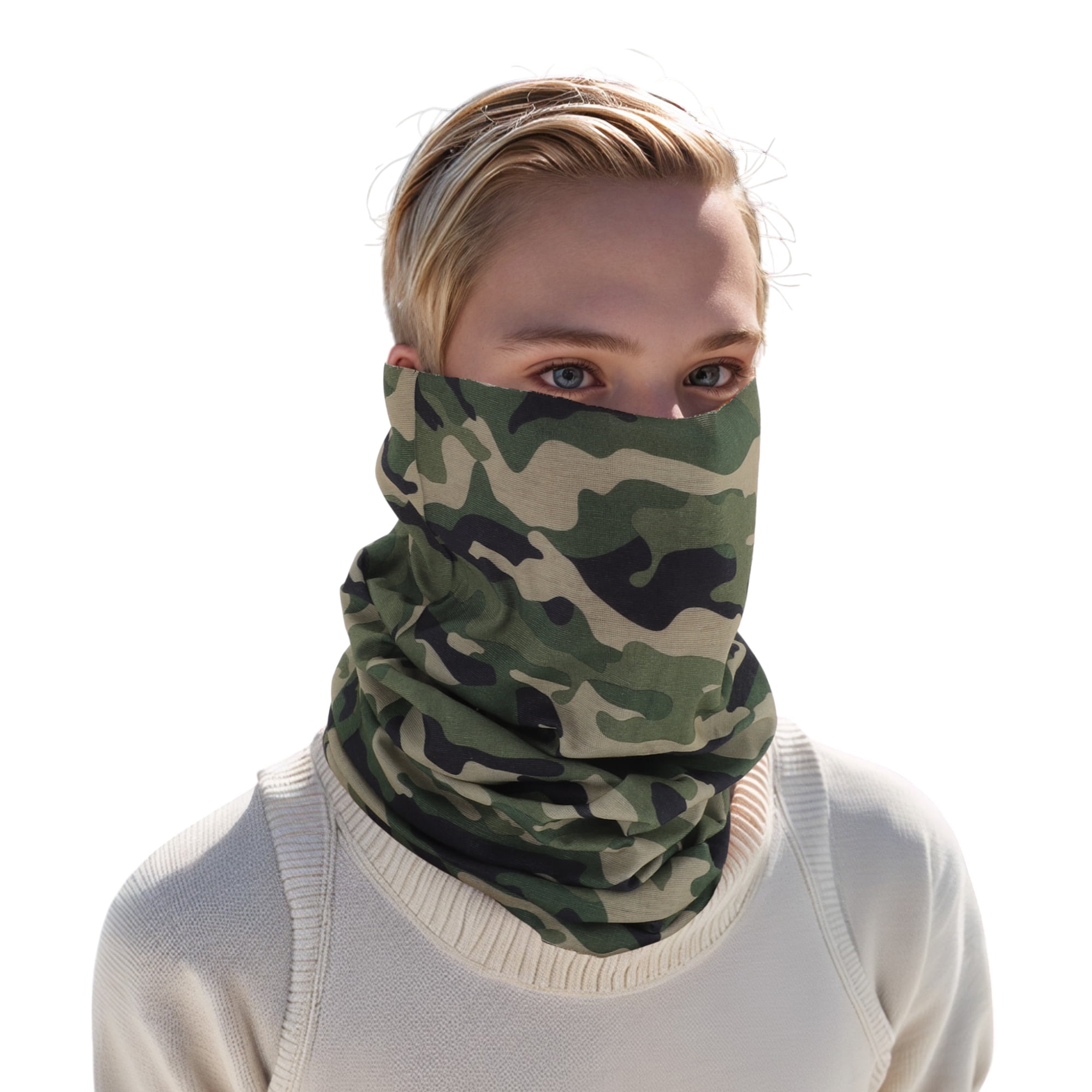 Unique Bargains Windproof Face Scarf Mask 1 Pc Green