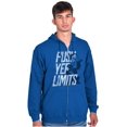thumbnail image 4 of Popeye The Sailor Man Push Yer Limits Zip Up Hoodie Men's Women's Brisco Brands M, 4 of 5