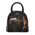 thumbnail image 1 of Disketp Classical Style Brown Owl Bolsa Térmica para Almuerzo, Lonchera con Abertura Amplia y Gran Capacidad, Organizador Reutilizable para Mujeres, Hombres y Adultos, 1 of 6