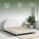thumbnail image 3 of Ilios Innova | Base de Cama Matrimonial con Cabecera Arco Tapizada en Lino. Diseño Moderno Minimalista en Color Blanco., 3 of 9