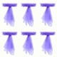 thumbnail image 4 of Fancy Chair Cover Sashes with Flower Bows for Wedding Party (Pack of 6), 4 of 7