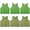Neon Green/Khaki, variant on YOUI-GIFTS 6 PCS Reversible Pinnies Basketball Soccer Training Vest Double Sided Mesh Jerseys for Adult