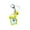 Yellow, variant on Mightlink Key Pendant with Timing Function Small Bell Long Battery Life Portable Multifunctional Decorate Accessory Mini Alarm Clock Key Chain for Bag