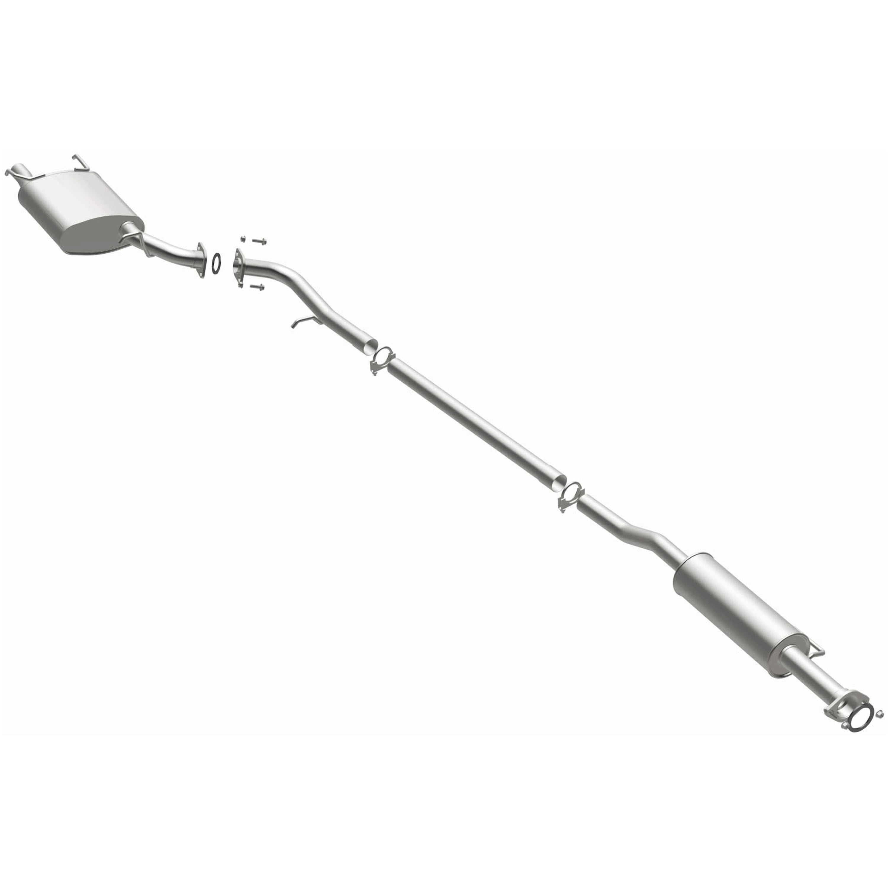 BRExhaust OE Replacement Exhaust System Kit 106-0078: Compatible with 2007-2011 Toyota Camry 2.4L, 2010-2011 Toyota Camry 2.5L