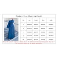 thumbnail image 5 of Clothing Muslim Dress,Women's Fashion Solid Color O-Neck Long Sleeve Satin Soft Waist And Ankle Dress, 5 of 7