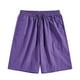 thumbnail image 1 of pstuiky Pantalones cortos para hombre, Pantalones cortos casuales cómodos de moda para hombre, de color liso, con cintura elástica regular, para playa Pantalones cortos de golf, 1 of 3