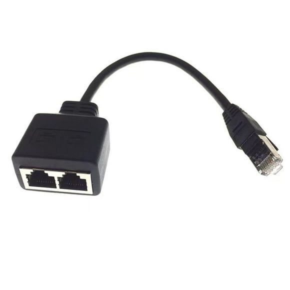 Ethernet Splitter RJ45 1 Male to 2 Female LAN Ethernet Cable Splitter FR