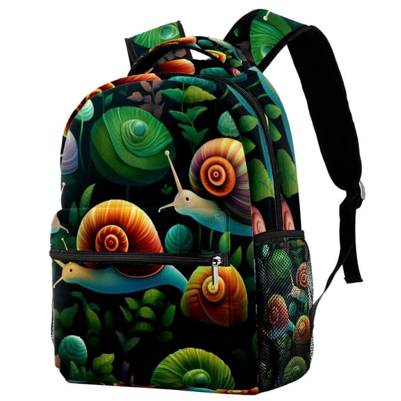 Lightweight Backpack Snails School Bag Travel Laptop Daypack for Men Women Casual Rucksack