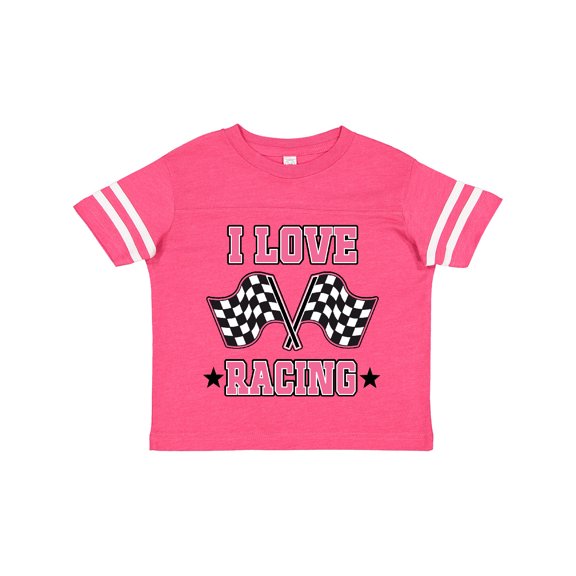 Inktastic I Love Racing Rally Flags Girls Girls Toddler T-Shirt
