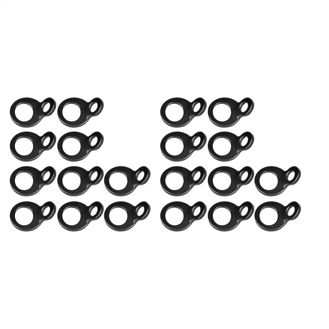 20X Anneaux de Sangle de Fixation Multi-Usages Crochets de Fixation pour Montage dans le Garage, Atelier, Camion