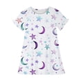 thumbnail image 3 of RXIRUCGD 2025 Vêtements d'Été pour Enfants 3-12 Ans Mode Imprimée Pyjama Rêveur Mi-Mollet Chemise de Nuit, 3 of 5