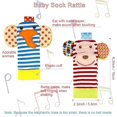 thumbnail image 4 of Ballery Baby Wrist and Foot Rattle Rattle, 4Pcs Foot and Wrist Rattle Set Baby Rattles Wrist and Foot Rattle Montessori Education Toys for 0-6 Months, 4 of 5