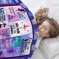 thumbnail image 5 of Dancer Gifts Blanket for Girls Ballet Gifts for Dance Teacher Lovers Birthday Gifts for Dancer Daughter Niece Women Soft Flannel Fleece Warm Cozy Lightweight Throw Blankets for Sofa Couch, 50x60, 5 of 6
