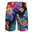 thumbnail image 6 of Disketp Men'S Swim Trunks Hawaiian Breathable Surf Beach Swimsuits Mesh Lining Beach Shorts With Pockets-Tropical Palm Leaves, 6 of 9