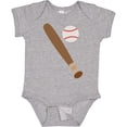 thumbnail image 3 of Inktastic Baseball Bat and Ball Boys or Girls Baby Bodysuit, 3 of 5