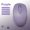 Purple, variant on Ambidextrous Dual-Mode Wireless Mouse, Portable Ergonomic Type-C Rechargeable Silent Mouse for Office/Home Use with Tablet/Laptop/Desktop Connectivity, Wireless Mouse for Laptop, Portable Device