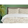 thumbnail image 4 of Ambesonne Cream Umber Duvet Cover Set, Americano Coffee, 2-Calking, Umber and Cream, 4 of 7