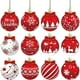 thumbnail image 2 of 12 adornos navideños colgantes de madera | Decoraciones navideñas de madera natural con muñecos de nieve, renos y árboles | Decoración navideña rústica, ecológica y duradera para árboles, paredes,, 2 of 9