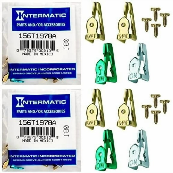Intermatic 156T1978A Time Switch Tripper Kit - Genuine 2-Pack Trippers - Exclusive Compatibility with T100, T7000, WH40 Series Timers - Easy Setup for Precision Time Control