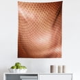 thumbnail image 1 of Abstract Tapestry, Hexagonal Comb Mesh Pattern with Abstract Wave Motion Effect Geometric Image Print, Fabric Wall Hanging Decor for Bedroom Living Room Dorm, 5 Sizes, Pale Rust, by Ambesonne, 1 of 1