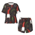 thumbnail image 4 of Naloa Cute Christmas Gnomes Women's Short-Sleeved Pajama Set, Loungewear, Summer pajamas, Breathable Cozy - XX-Large, 4 of 9