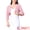 Pink, variant on DARING DIVA Women's 3/4 Sleeve Cropped Open Front Cardigan Sweaters XS Pink