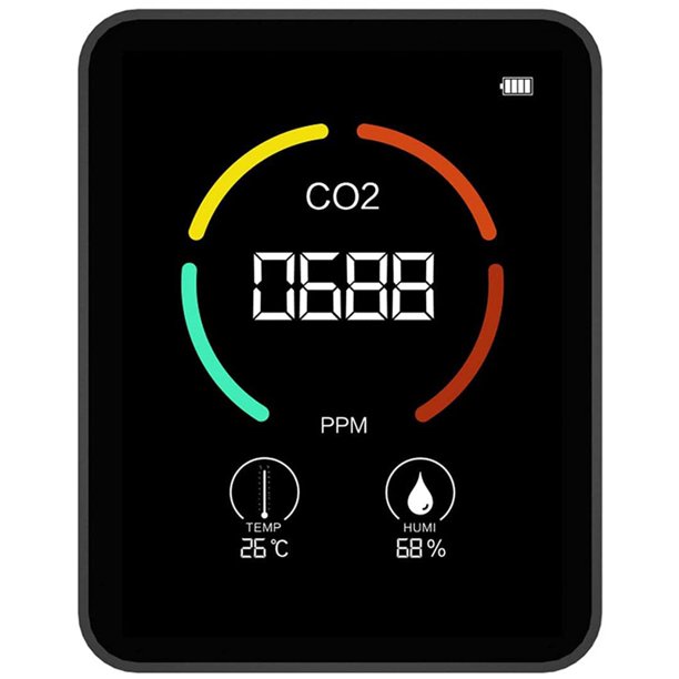 Home Air Quality Monitor CO2 & Temp. Humidity Detector, Accurate
