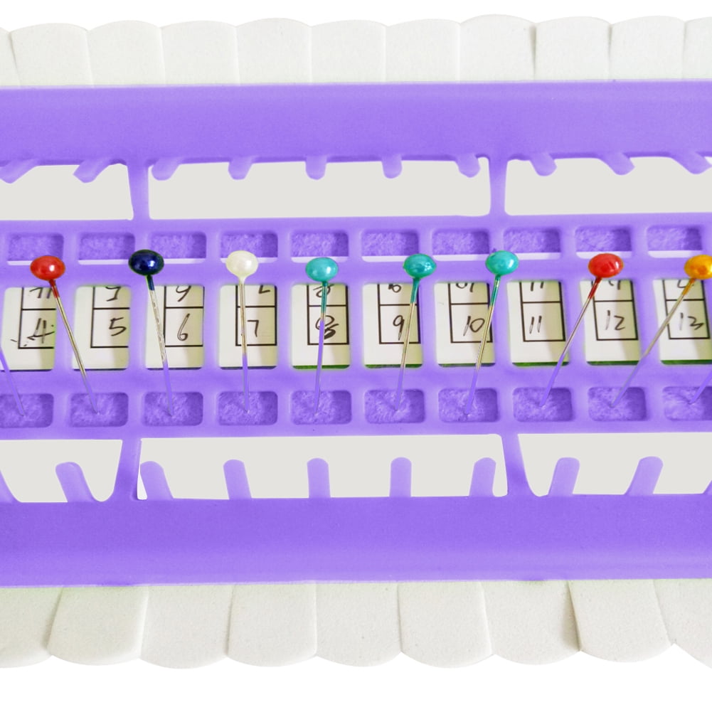 DIY 30 Slots Embroidery Floss Thread Organizer Cross Stitch Needles Holder Tool