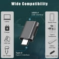 thumbnail image 3 of ziyahi Type C to USB 3.0 Adapter Female to Male Multicolor Simple Style Power Adapters Plug Wear-resistant Converter for Phone PC Gray, 3 of 4