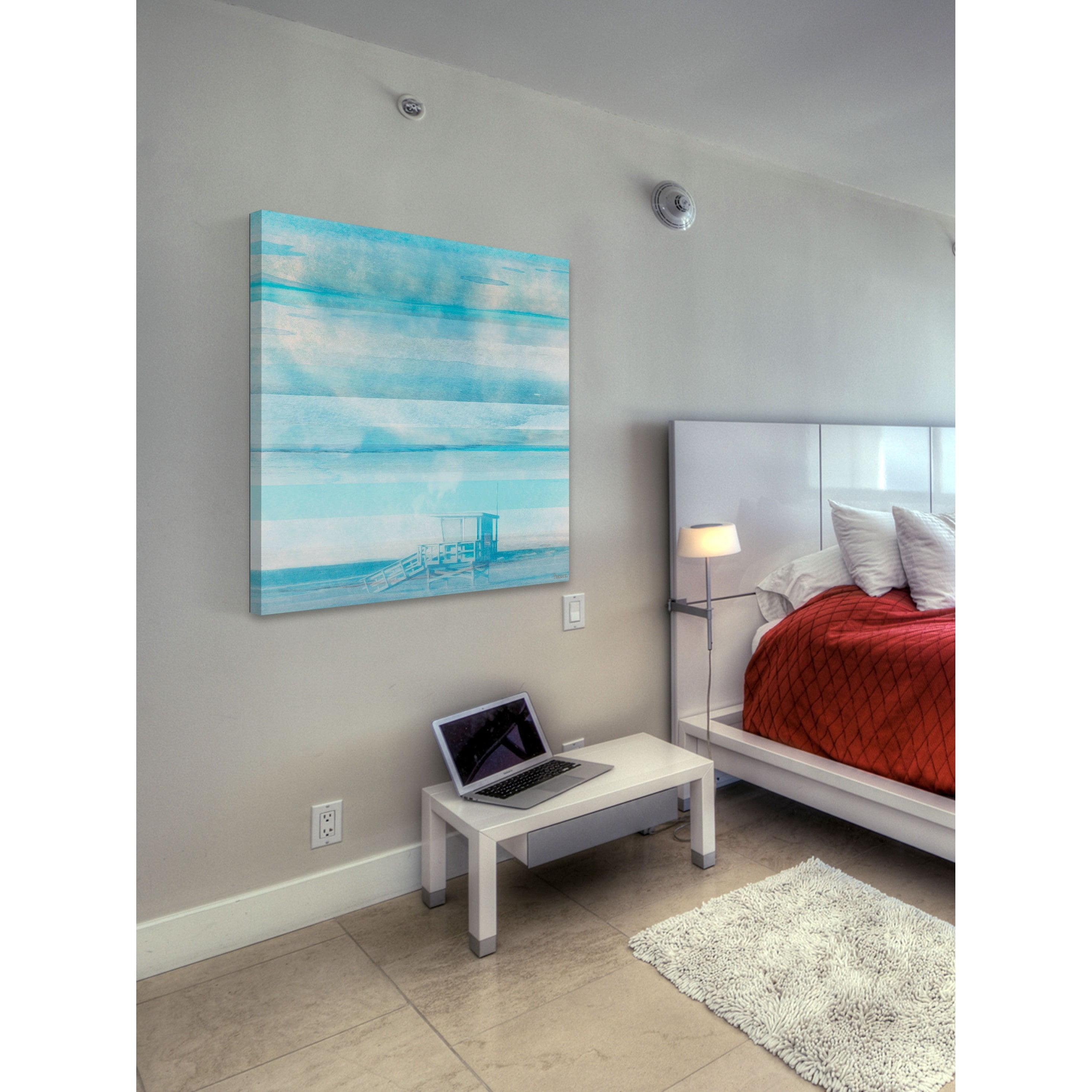 Parvez Taj "Life Guard Shack" Print on Canvas