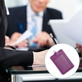 thumbnail image 2 of Inteprter 10 piezas de portatarjetas de identificación, suministros de oficina de negocios, funda protectora informal de colores, funda para tarjetas de Carpetas de archivos Vertical/Morado, 2 of 6