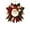 B, variant on Lazduis Christmas Fabric Wreath Kit Fabric Patchwork Door Hanging Kit Layered Holiday Home Decoration
