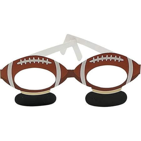 4E s Novelty Football Party Glasses Fun Photo Booth Favors for Kids 8-12 36 Pack