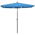 thumbnail image 3 of vidaXL Garden Parasol Azure Blue Polyester 82.7in x 55.1in Tiltable, 3 of 49
