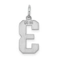 thumbnail image 4 of 925 Sterling Silver Solid Medium Polished Sport game Number 3 Charm Pendant Necklace 21x8mm Wide - Pendant for Women, 4 of 4