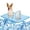 Blue, variant on SHCKE Washable Dog Mat Summer Blanket Breathable Pet Crate Pad Portable Mat Breathable Pet Blanket Comfort for Cats and Dogs Home