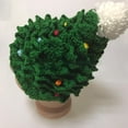 thumbnail image 3 of Bewildely Sombrero de punto de invierno para niños, gorros cálidos de ganchillo, disfraz de Festival, sombrero de árbol de Navidad a juego Kits de decoración para fiestas, 3 of 6