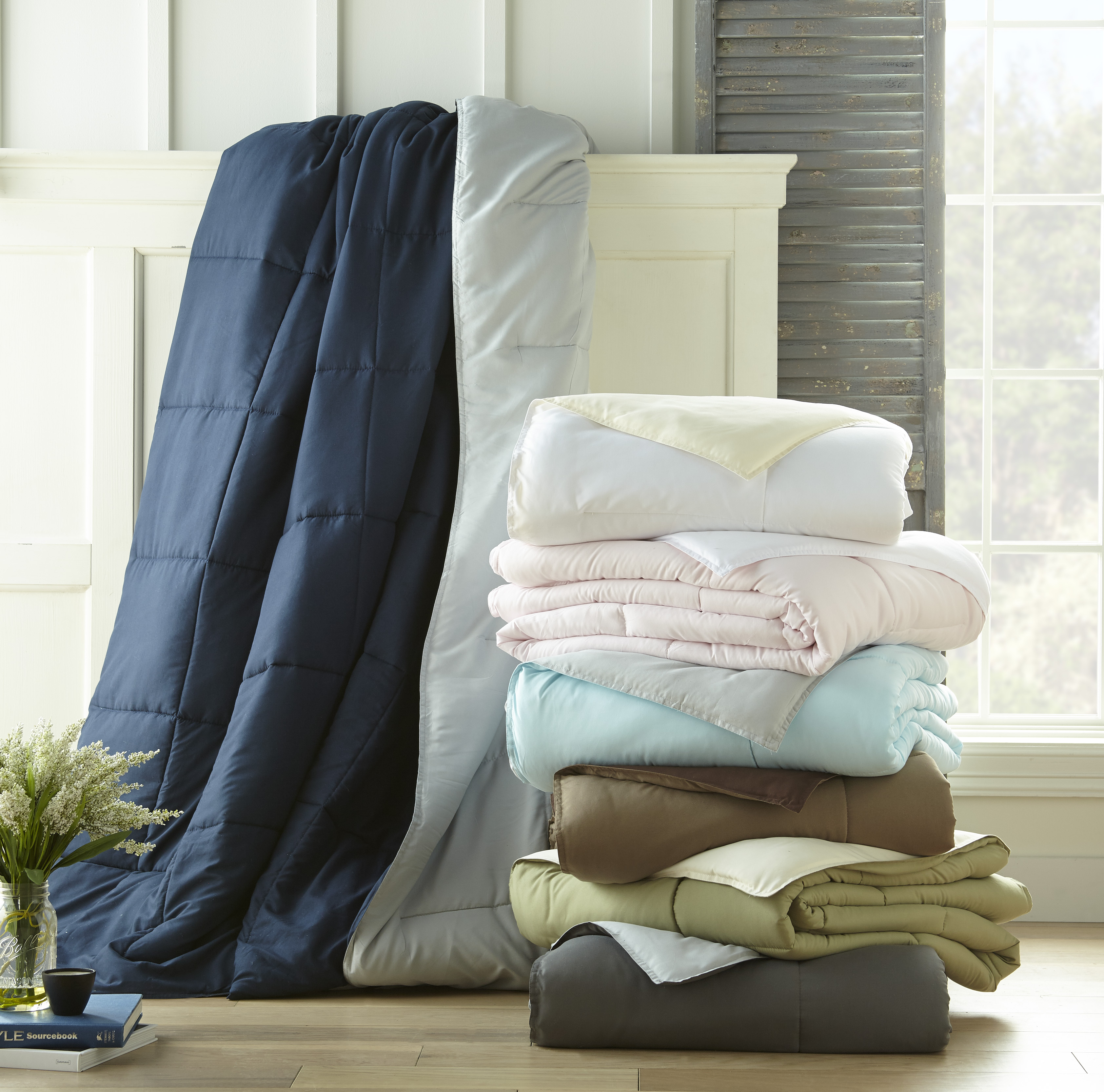 Simply Soft Down Alternative Reversible Comforter